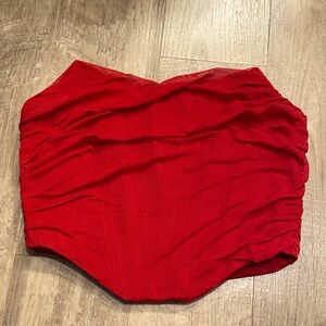 Red Corset Top Size Large